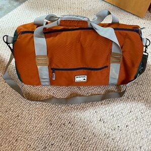 Burton Orange Duffel Bag